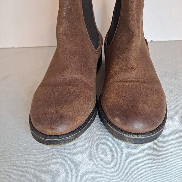Coolway Distressed Chelsea Boots Women's Sz 6 Brown Faux Leather - Picture 7 of 11